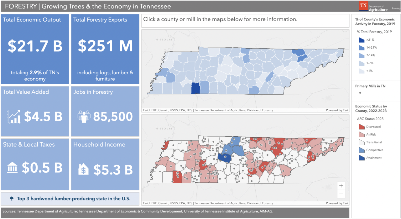 Forest Industry Ecomomic Impact Dashboard Forest Industry Ecomomic Impact Dashboard