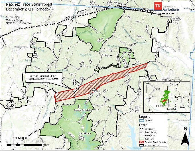 MAP - Tornado Damage