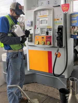Fuel inspection by Amos Farrell