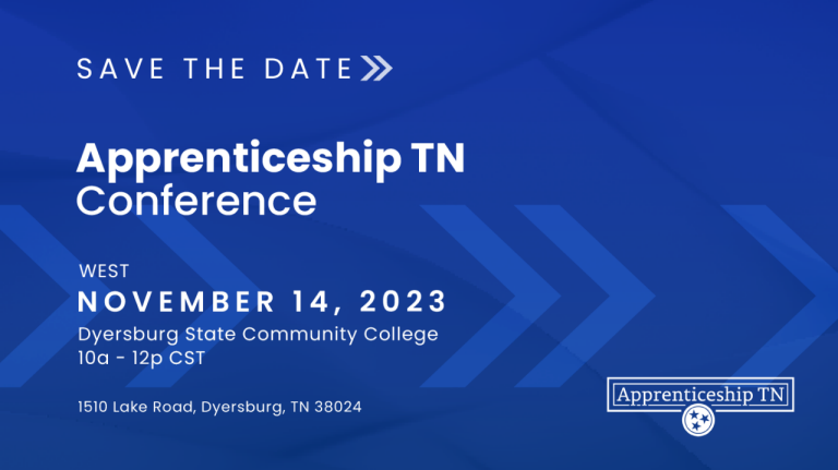 2023 Save the Date - Apprenticeship TN Conference - West (PNG) 2023 Save the Date - Apprenticeship TN Conference - West - November 14 (PNG)