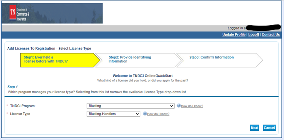 CORE select license type
