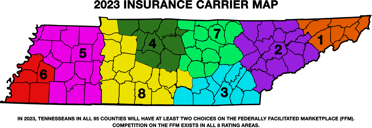 2023 Insurance Carrier Map 2022 Insurance Carrier Map with link to pdf