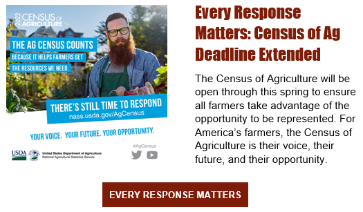 Census of Ag Deadline Extended