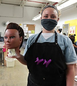 WTRC Cosmetology Student