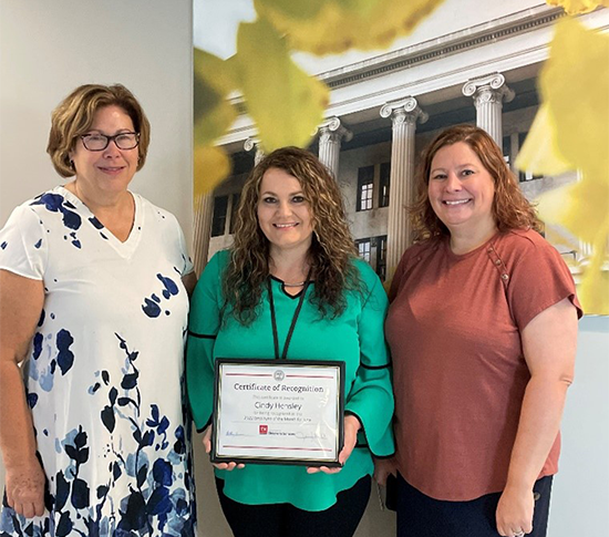 Cindy Hensley June 2022 Employee of the Month Cindy Hensley June 2022 Employee of the Month