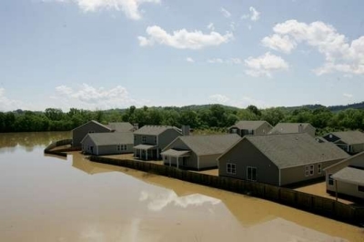 photograph of flood neighborhood in Nashville 2010 photograph of flood neighborhood in Nashville 2010