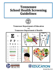 School Health Screening Guidelines cover page School Health Screening Guidelines cover page
