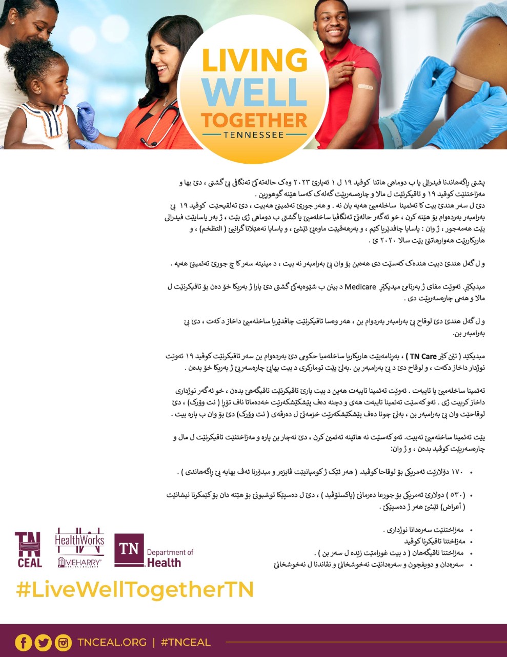 TNCEAL- Costs of COVID 19 Translation Arabic