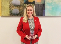 Lisa Piercey Receives Schaffner Award 111020 Lisa Piercey Receives Schaffner Award 111020