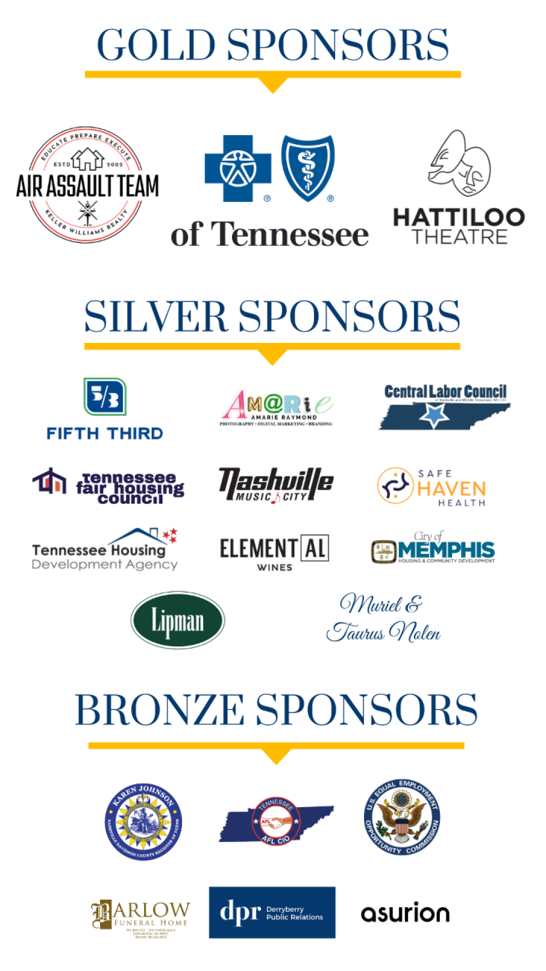 60th Sponsor List 60th Sponsor List