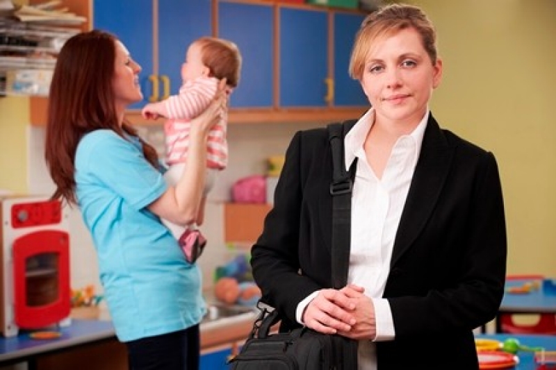 172440311 mom with baby at child care center