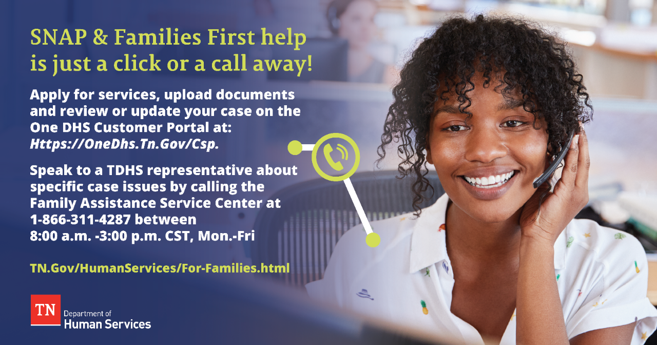 Family Assistance Website and Call Center Graphic Family Assistance Website and Call Center Graphic