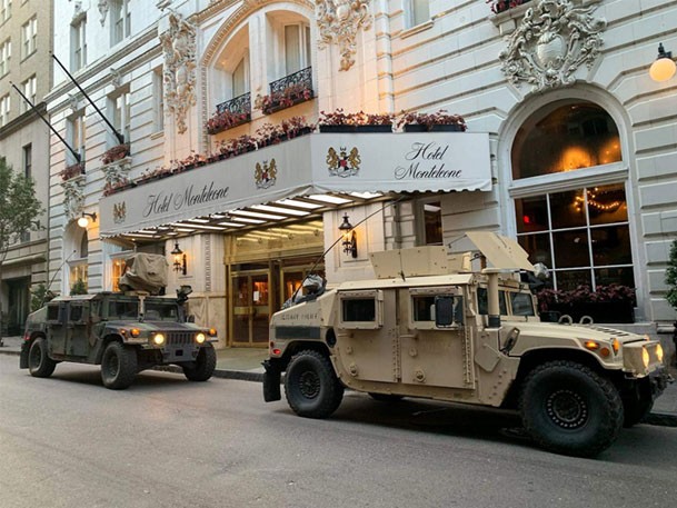 Members of the Tennessee National Guard’s 251st Military Police Company, from Lexington, secure an area of New Orleans, while activated in response to Hurricane Ida. Tennessee Guardsmen traveled to Louisiana to supplement law enforcement and conduct recovery and relief operations after the category 4 hurricane caused major damage and flooding along Louisiana’s coastline. (submitted photo)