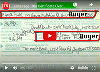 Tennessee Title Certificates Overview