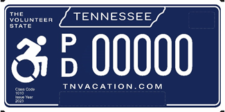 Disabled Driver Plate - 2023