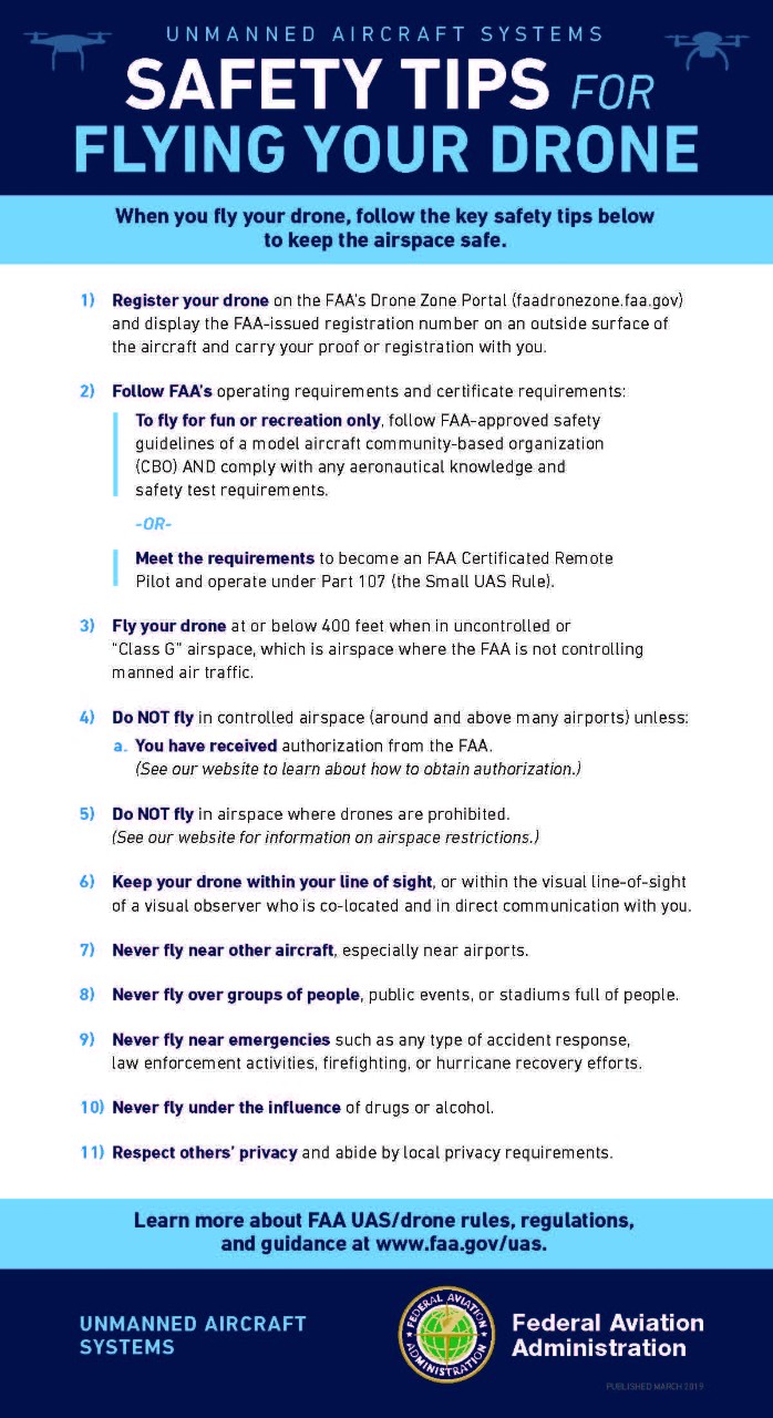 Recreational UAS Safety Tips Recreational UAS Safety Tips