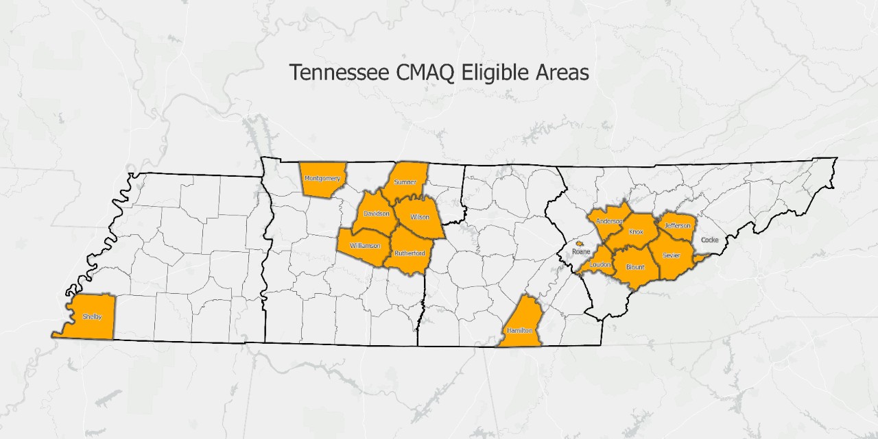 CMAQ Eligible Areas 2023 CMAQ Eligible Areas 2023