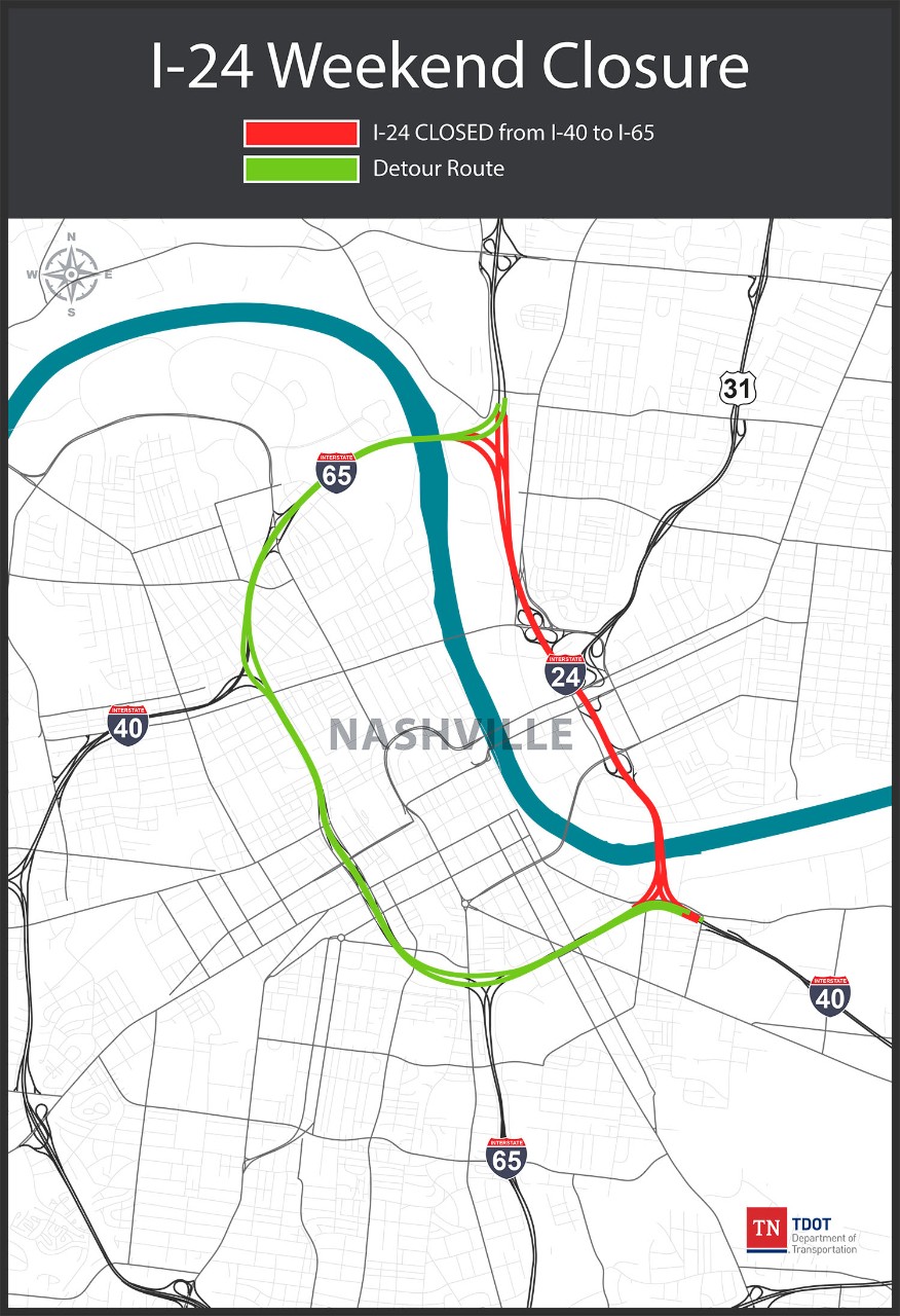 I-24 Weekend Closure