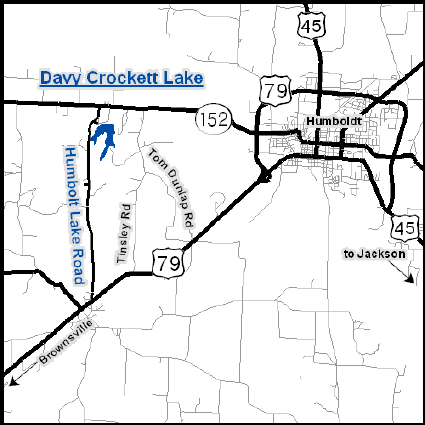 Davy Crockett Lake Davy Crockett Lake map