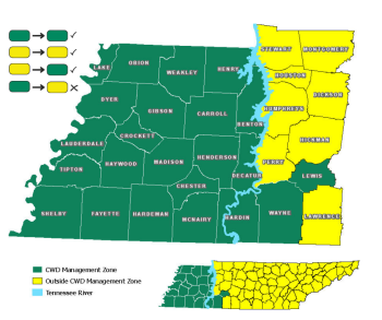 CWD Management Zone Map