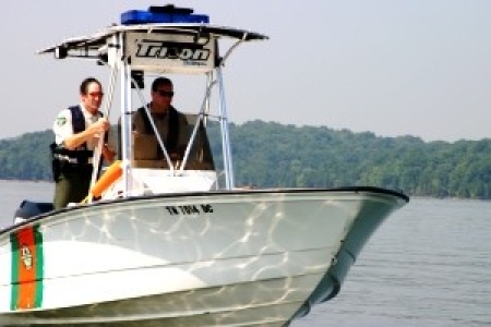 officers-boating