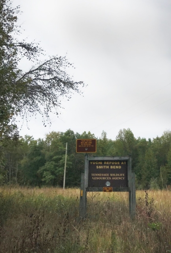 Yuchi Refuge Sign