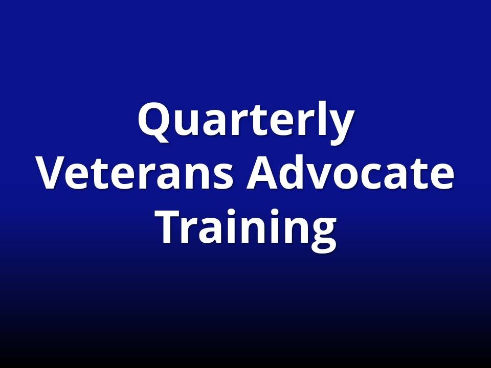 Quarterly Advocate Training