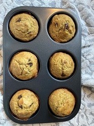 Gluten-Free Banana Quinoa Muffins with Chocolate Chips
