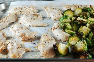 Frozen Chicken Tender Sheet Pan Dinner