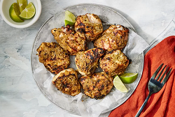 plate of jerk chicken
