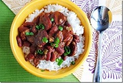 Lighter Red Beans & Rice